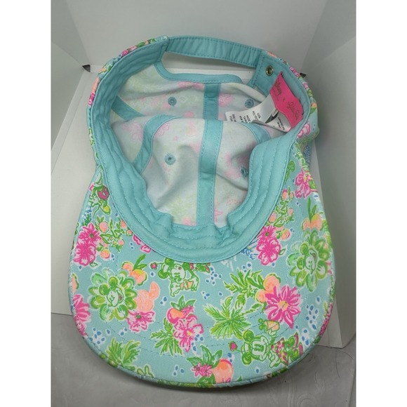 Lilly Pulitzer X Disney Retired Baseball Hat Cap Minnie Mickey Castle Floral Adj - Picture 5 of 7